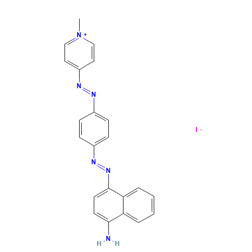 4-[[4-[(1-methylpyridin-1-ium-4-yl)diazenyl]phenyl]diazenyl]naphthalen-1-amine;iodide (CAS: 78474-85-8) - Related Chemical Product