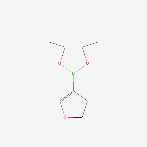 2-(2,3-dihydrofuran-4-yl)-4,4,5,5-tetramethyl-1,3,2-dioxaborolane (CAS: 1046812-03-6) - Chemical Structure and Molecular Formula 