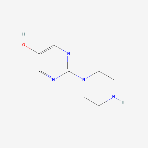2-piperazin-1-ylpyrimidin-5-ol (CAS: 55745-85-2) - Chemical Structure and Molecular Formula 