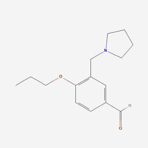 4-propoxy-3-(pyrrolidin-1-ylmethyl)benzaldehyde (CAS: 917561-88-7) - Related Chemical Product
