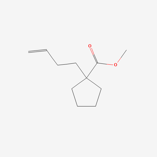 methyl 1-but-3-enylcyclopentane-1-carboxylate (CAS: 220878-56-8) - Chemical Structure and Molecular Formula 