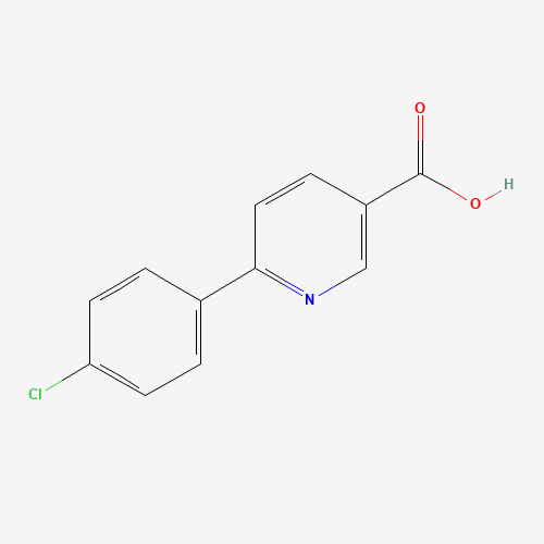 6-(4-chlorophenyl)pyridine-3-carboxylic acid (CAS: 31676-66-1) - Chemical Structure and Molecular Formula 