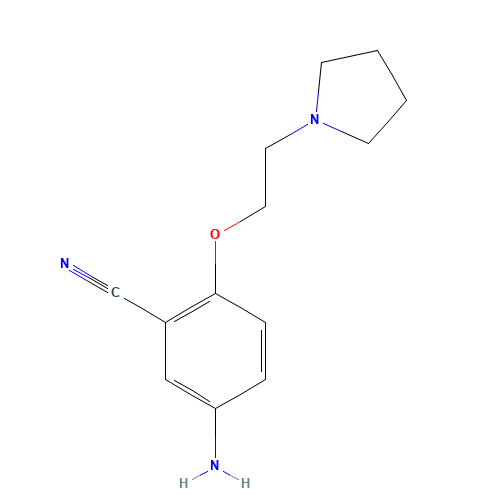 5-amino-2-(2-pyrrolidin-1-ylethoxy)benzonitrile (CAS: 1126431-30-8) - Related Chemical Product