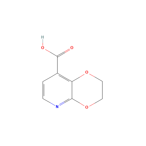2,3-dihydro-[1,4]dioxino[2,3-b]pyridine-8-carboxylic acid (CAS: 1228665-94-8) - Chemical Structure and Molecular Formula 