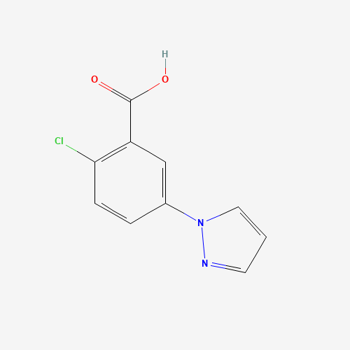 2-chloro-5-pyrazol-1-ylbenzoic acid (CAS: 957509-90-9) - Related Chemical Product