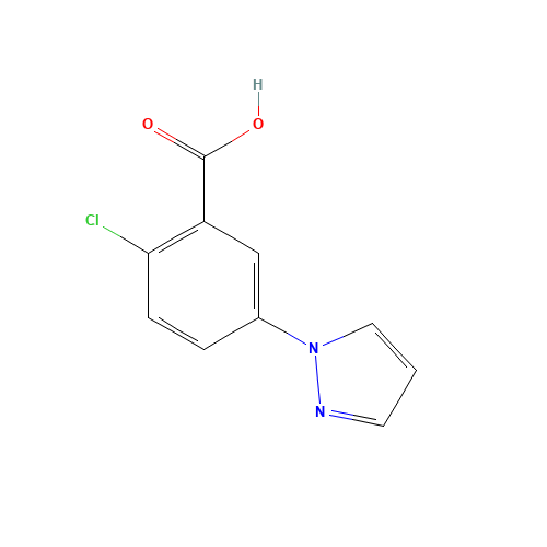 2-chloro-5-pyrazol-1-ylbenzoic acid (CAS: 957509-90-9) - Related Chemical Product