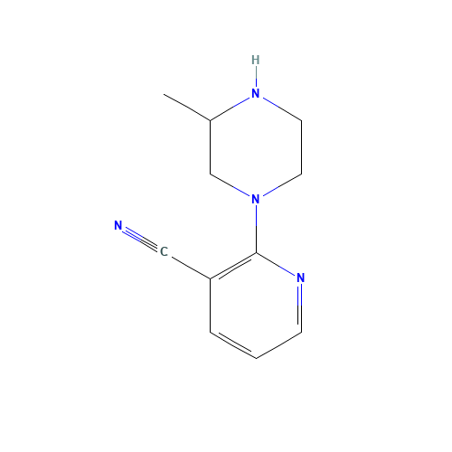 2-(3-methylpiperazin-1-yl)pyridine-3-carbonitrile (CAS: 958694-17-2) - Chemical Structure and Molecular Formula 