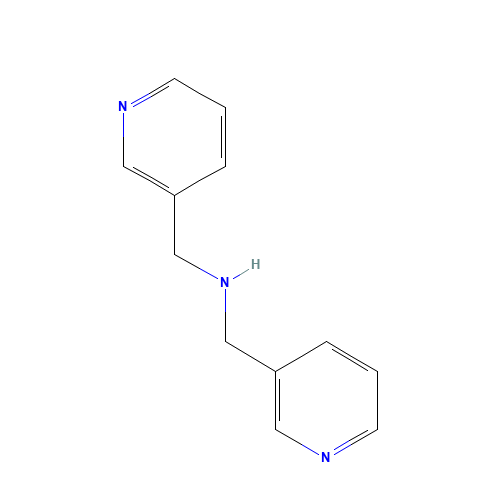 1-pyridin-3-yl-N-(pyridin-3-ylmethyl)methanamine (CAS: 1656-94-6) - Chemical Structure and Molecular Formula 