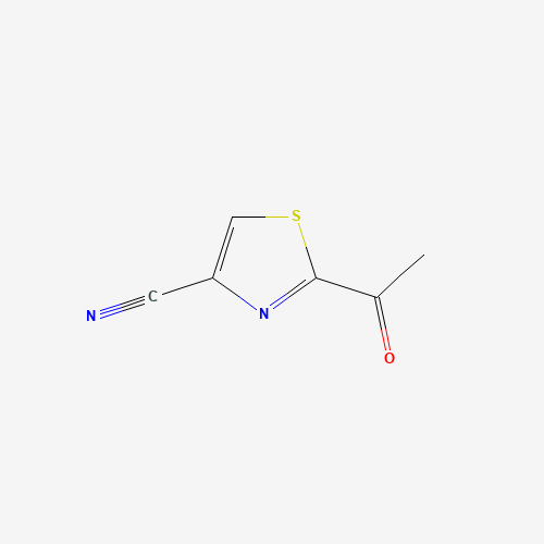 2-acetyl-1,3-thiazole-4-carbonitrile (CAS: 1202771-62-7) - Chemical Structure and Molecular Formula 