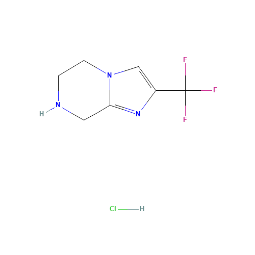 2-(trifluoromethyl)-5,6,7,8-tetrahydroimidazo[1,2-a]pyrazine;hydrochloride (CAS: 911064-58-9) - Related Chemical Product