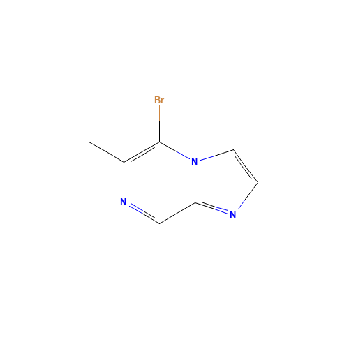 5-bromo-6-methylimidazo[1,2-a]pyrazine (CAS: 1346157-10-5) - Chemical Structure and Molecular Formula 