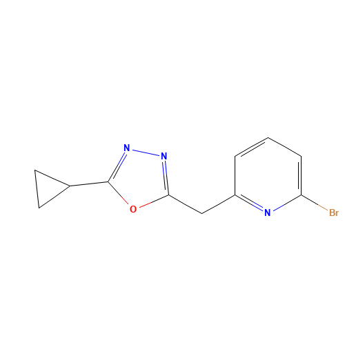 2-[(6-bromopyridin-2-yl)methyl]-5-cyclopropyl-1,3,4-oxadiazole (CAS: 1093880-85-3) - Related Chemical Product