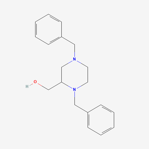 (1,4-dibenzylpiperazin-2-yl)methanol (CAS: 94437-04-4) - Chemical Structure and Molecular Formula 