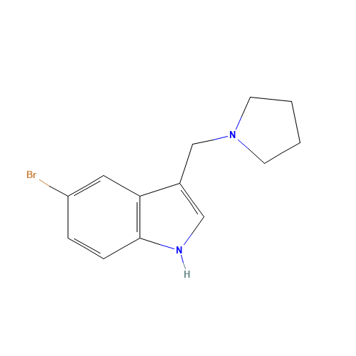 5-bromo-3-(pyrrolidin-1-ylmethyl)-1H-indole (CAS: 1108616-48-3) - Related Chemical Product