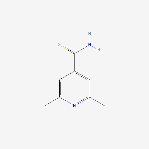 2,6-dimethylpyridine-4-carbothioamide (CAS: 80653-65-2) - Chemical Structure and Molecular Formula 