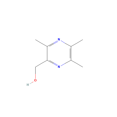 (3,5,6-trimethylpyrazin-2-yl)methanol (CAS: 75907-74-3) - Chemical Structure and Molecular Formula 