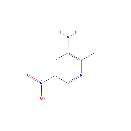 2-methyl-5-nitropyridin-3-amine (CAS: 51984-61-3) - Chemical Structure and Molecular Formula 