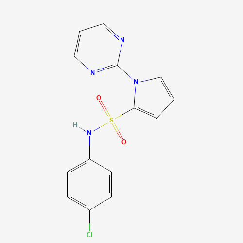 N-(4-chlorophenyl)-1-pyrimidin-2-ylpyrrole-2-sulfonamide (CAS: 1251533-99-9) - Related Chemical Product
