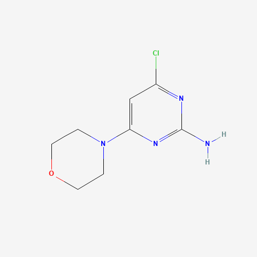 4-chloro-6-morpholin-4-ylpyrimidin-2-amine (CAS: 339016-18-1) - Chemical Structure and Molecular Formula 