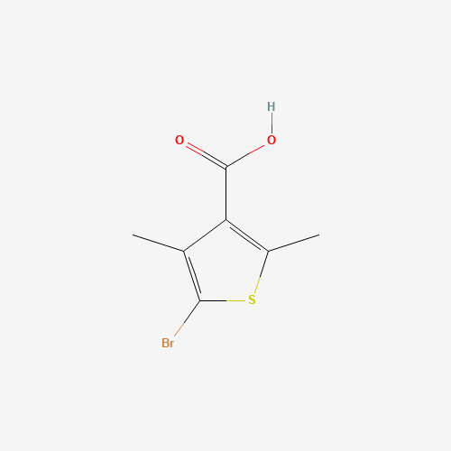 5-bromo-2,4-dimethylthiophene-3-carboxylic acid (CAS: 503308-97-2) - Chemical Structure and Molecular Formula 