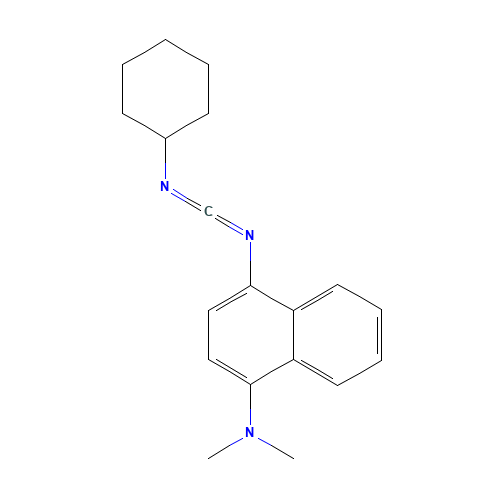 4-(cyclohexyliminomethylideneamino)-N,N-dimethylnaphthalen-1-amine (CAS: 86332-16-3) - Related Chemical Product