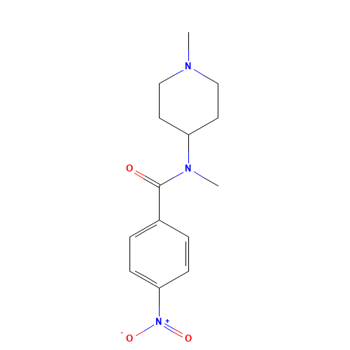 N-methyl-N-(1-methylpiperidin-4-yl)-4-nitrobenzamide (CAS: 676326-89-9) - Related Chemical Product