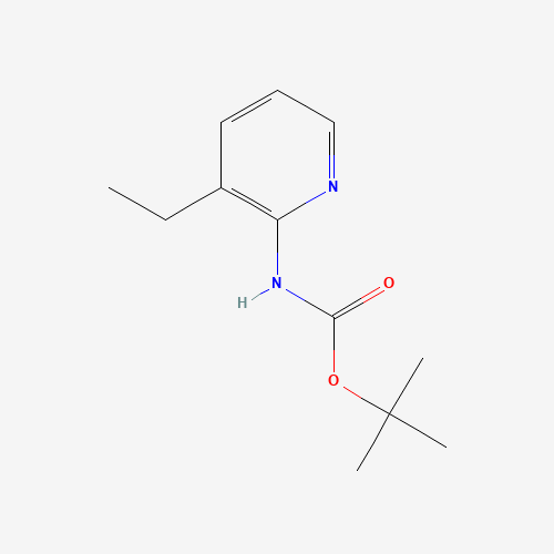 tert-butyl N-(3-ethylpyridin-2-yl)carbamate (CAS: 149489-03-2) - Chemical Structure and Molecular Formula 