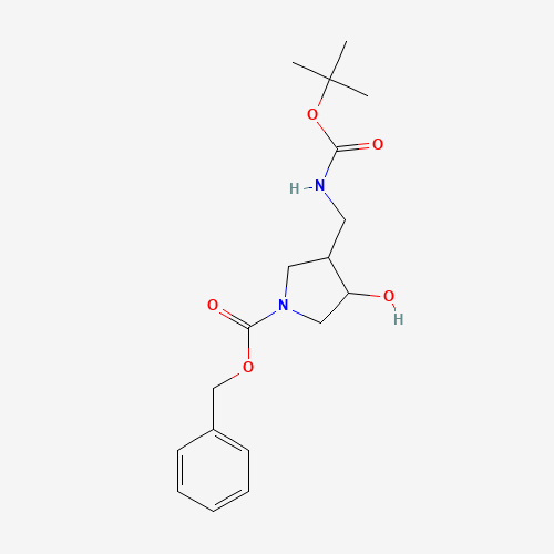 benzyl 3-hydroxy-4-[[(2-methylpropan-2-yl)oxycarbonylamino]methyl]pyrrolidine-1-carboxylate (CAS: 169750-71-4) - Related Chemical Product