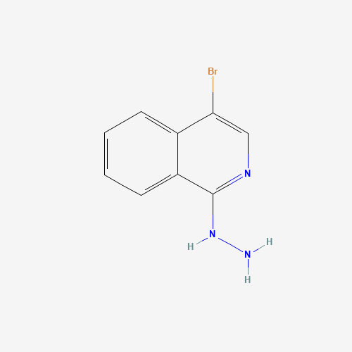 (4-bromoisoquinolin-1-yl)hydrazine (CAS: 27187-06-0) - Chemical Structure and Molecular Formula 