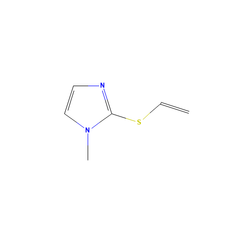 2-ethenylsulfanyl-1-methylimidazole (CAS: 500167-99-7) - Chemical Structure and Molecular Formula 