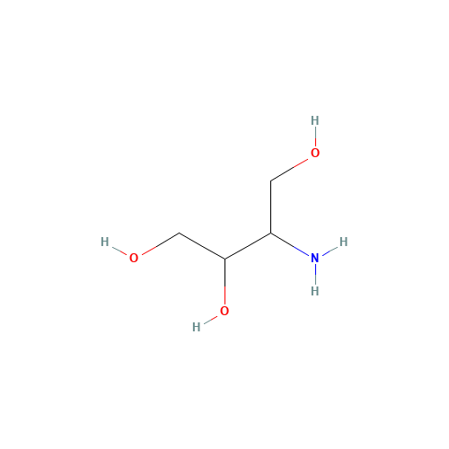 3-aminobutane-1,2,4-triol (CAS: 83168-64-3) - Chemical Structure and Molecular Formula 