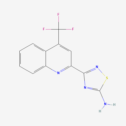 3-[4-(trifluoromethyl)quinolin-2-yl]-1,2,4-thiadiazol-5-amine (CAS: 1179361-22-8) - Related Chemical Product