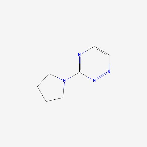 3-pyrrolidin-1-yl-1,2,4-triazine (CAS: 110829-36-2) - Chemical Structure and Molecular Formula 