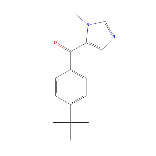 (4-tert-butylphenyl)-(3-methylimidazol-4-yl)methanone (CAS: 1450738-86-9) - Chemical Structure and Molecular Formula 