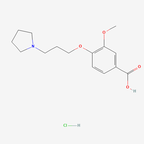 3-methoxy-4-(3-pyrrolidin-1-ylpropoxy)benzoic acid;hydrochloride (CAS: 199327-71-4) - Related Chemical Product