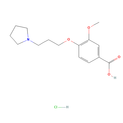 3-methoxy-4-(3-pyrrolidin-1-ylpropoxy)benzoic acid;hydrochloride (CAS: 199327-71-4) - Related Chemical Product