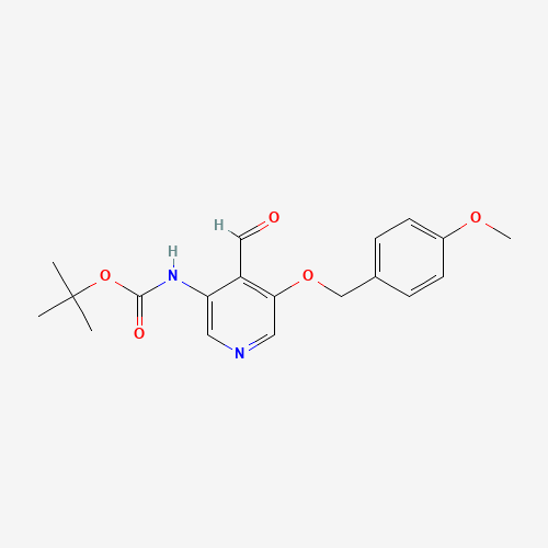 tert-butyl N-[4-formyl-5-[(4-methoxyphenyl)methoxy]pyridin-3-yl]carbamate (CAS: 552331-77-8) - Related Chemical Product
