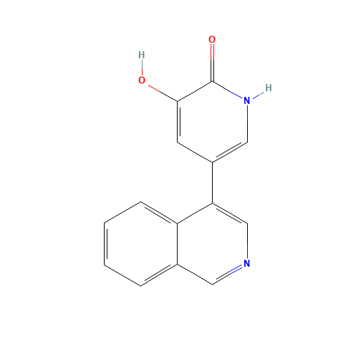 3-hydroxy-5-isoquinolin-4-yl-1H-pyridin-2-one (CAS: 1333145-98-4) - Related Chemical Product