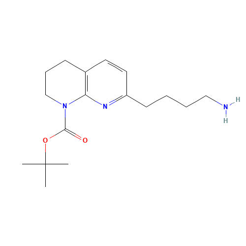 tert-butyl 7-(4-aminobutyl)-3,4-dihydro-2H-1,8-naphthyridine-1-carboxylate (CAS: 886362-42-1) - Related Chemical Product
