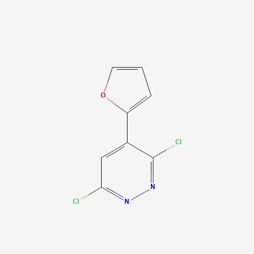 3,6-dichloro-4-(furan-2-yl)pyridazine (CAS: 202931-91-7) - Chemical Structure and Molecular Formula 