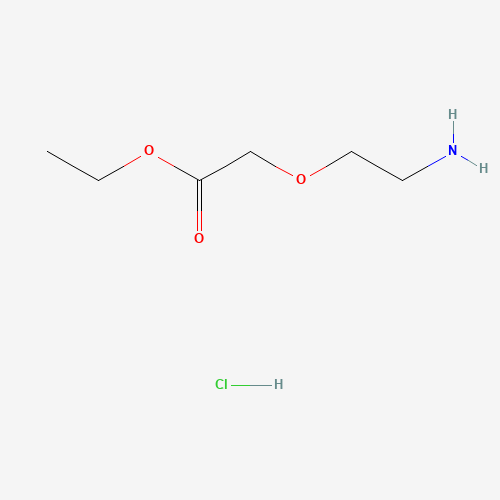 ethyl 2-(2-aminoethoxy)acetate;hydrochloride (CAS: 1350754-14-1) - Chemical Structure and Molecular Formula 