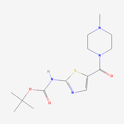 tert-butyl N-[5-(4-methylpiperazine-1-carbonyl)-1,3-thiazol-2-yl]carbamate (CAS: 1453213-29-0) - Related Chemical Product