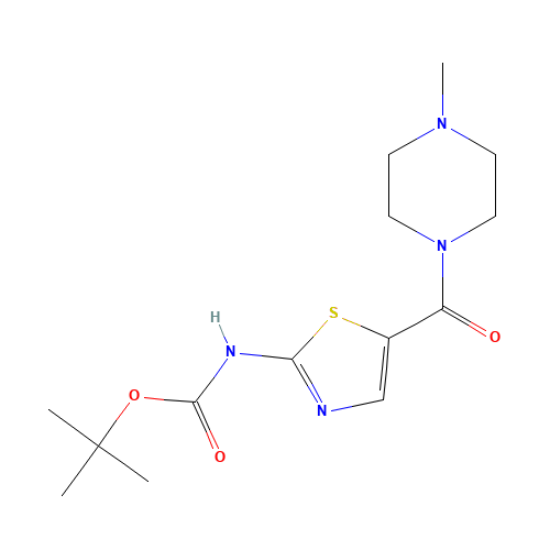 tert-butyl N-[5-(4-methylpiperazine-1-carbonyl)-1,3-thiazol-2-yl]carbamate (CAS: 1453213-29-0) - Related Chemical Product