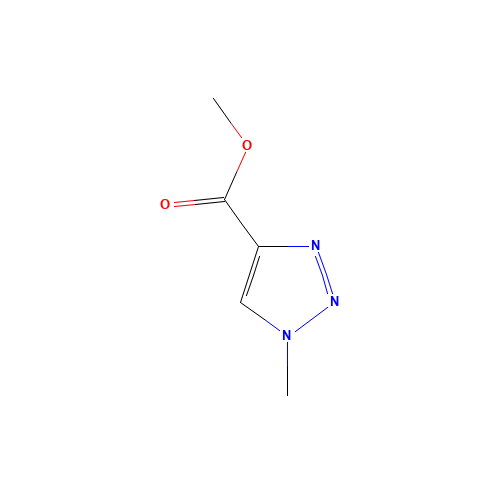 methyl 1-methyltriazole-4-carboxylate (CAS: 57362-82-0) - Chemical Structure and Molecular Formula 