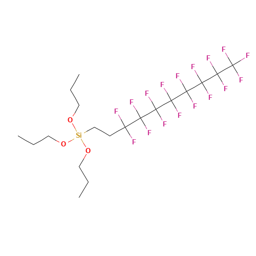 3,3,4,4,5,5,6,6,7,7,8,8,9,9,10,10,10-heptadecafluorodecyl(tripropoxy)silane (CAS: 521084-64-0) - Related Chemical Product