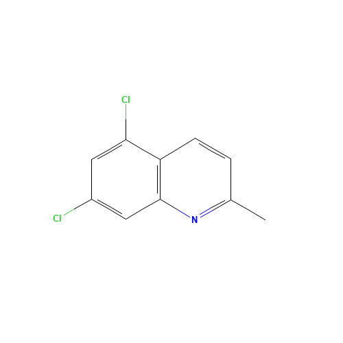 5,7-dichloro-2-methylquinoline (CAS: 26933-09-5) - Chemical Structure and Molecular Formula 