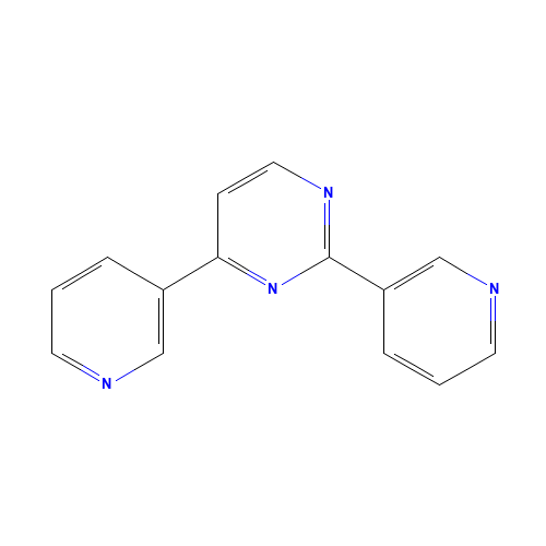 2,4-dipyridin-3-ylpyrimidine (CAS: 504408-80-4) - Chemical Structure and Molecular Formula 