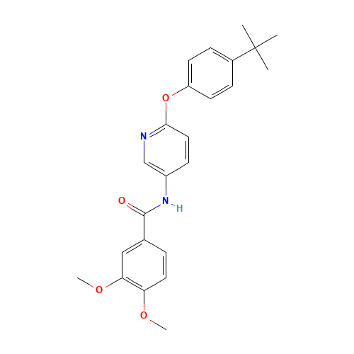 N-[6-(4-tert-butylphenoxy)pyridin-3-yl]-3,4-dimethoxybenzamide (CAS: 224803-85-4) - Related Chemical Product