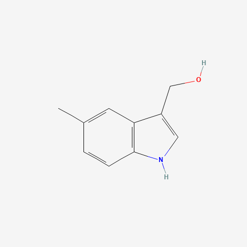 (5-methyl-1H-indol-3-yl)methanol (CAS: 215997-77-6) - Chemical Structure and Molecular Formula 