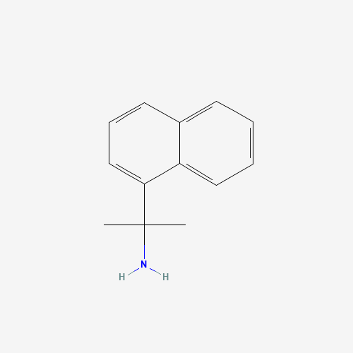 2-naphthalen-1-ylpropan-2-amine (CAS: 141983-61-1) - Chemical Structure and Molecular Formula 
